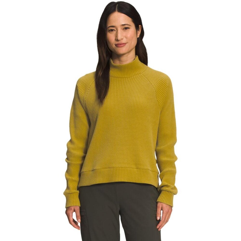 North face waffle knit mock neck